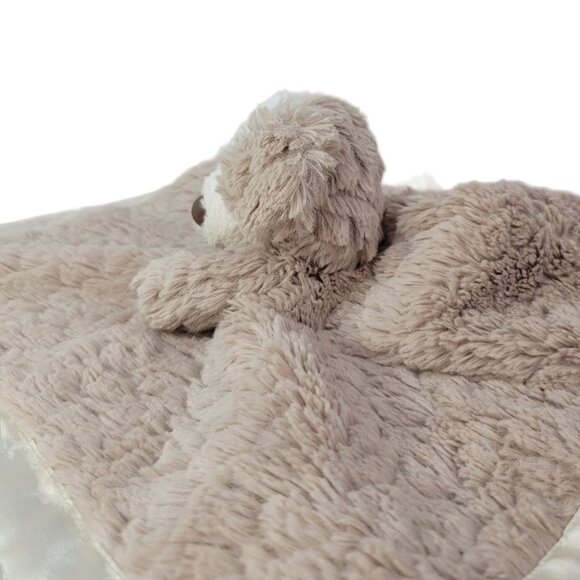 Mary Meyer Dog Lovey Plush Brown 13" Satin Trim & Back Soothing Security Puppy - Picture 3 of 10